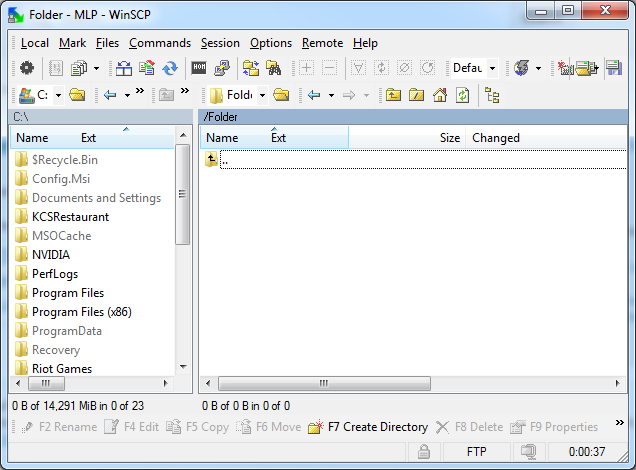 WinSCP is a free FTP and sFTP client available from http://winscp.net/eng/download.php for download.