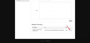 SiteAdmin Edit Private Key