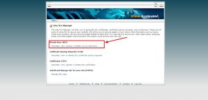 cPanel Access Private Key