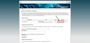 cPanel View Edit Keys