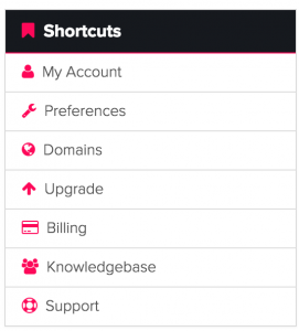 domains-shortcuts-menu